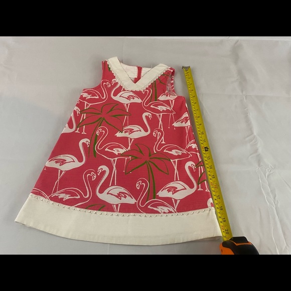 Gymboree Coral Flamingo Shift Dress Size 4 - Picture 12 of 12